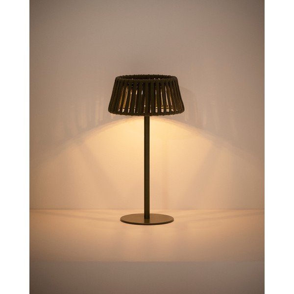 LED stolna/prijenosna vanjska svjetiljka sa solarnim panel (visina 30 cm) Aldet – Kave Home-image-3
