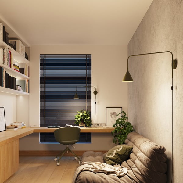 Zelena zidna lampa s utikačem Zylo – Sollux-image-3