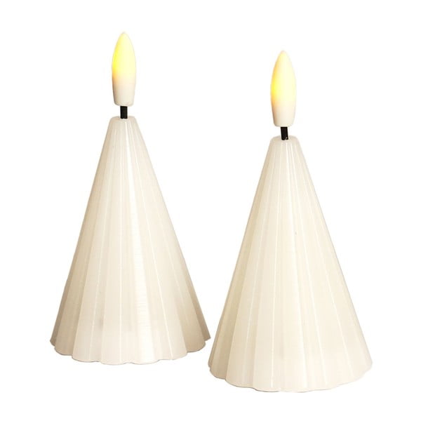 Bijeli božićni svjetlosni ukras 2 kom ø 6 cm Laura – Sirius