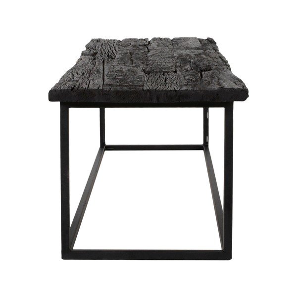 Stol za kavu s pločom od egzotičnog drveta Canett Hayes Groe, dužine 130 cm-image-1