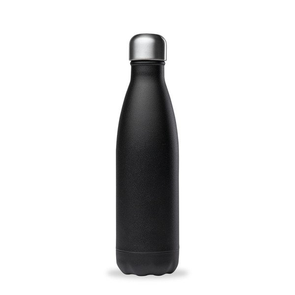 Crna putna boca od nehrđajućeg čelika 500 ml Matt - Qwetch-image-2
