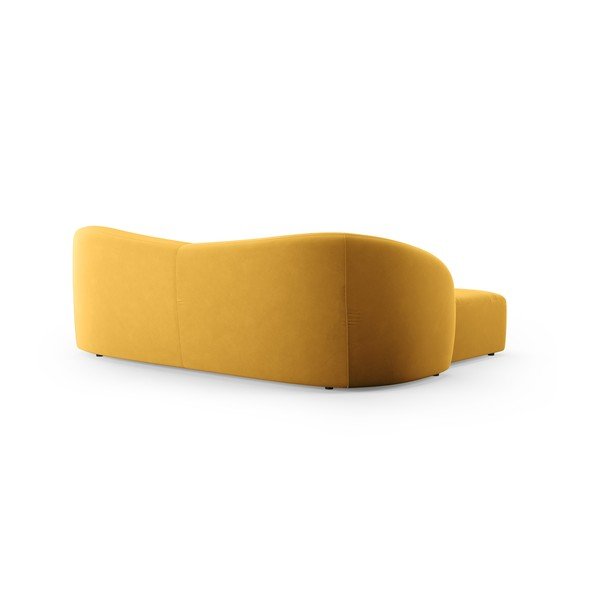 Senf žuta baršunasta sofa 237 cm Santi – Interieurs 86-image-3