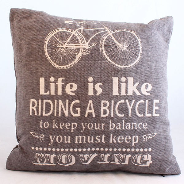 Navlaka za jastuk za bicikl, tamna, 40x40 cm