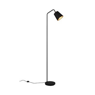 Crna stojeća svjetiljka s tekstilnim sjenilom (visina 148 cm) Buddy – Trio
