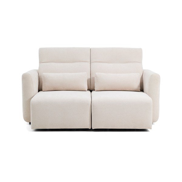 Bež podesiva sofa od šenila s ležaljkom 180 cm Lares – Kave Home-image-2