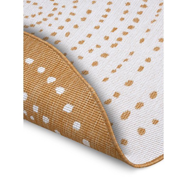 Oker žuti/bijeli okrugli vanjski tepih ø 200 cm Bali – NORTHRUGS-image-2