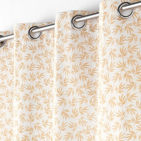 Žuta /bijela zavjesa 140x240 cm Maddy – douceur d'intérieur-image-1