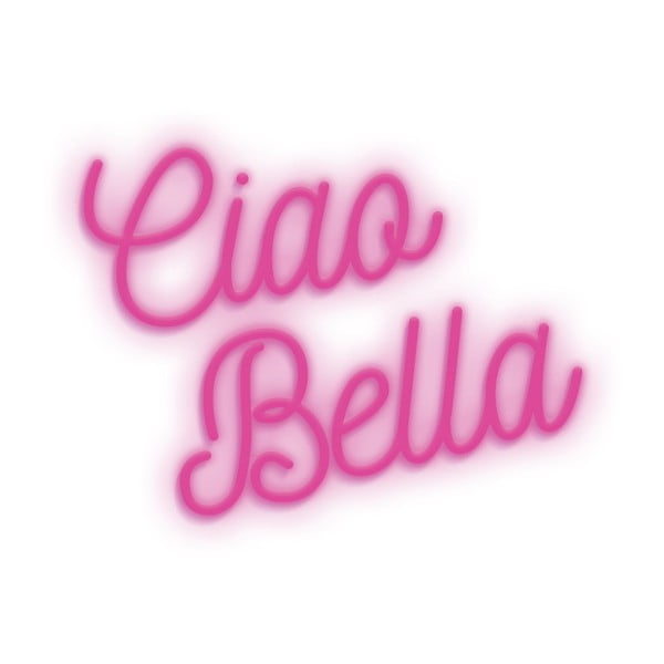 Ružičasti zidni svjetleći ukras Candy Shock Ciao Bella, 40 x 28,5 cm-image-2