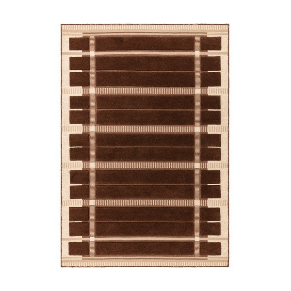 Smeđi/bež ručno rađen vunen tepih 120x170 cm – Asiatic Carpets