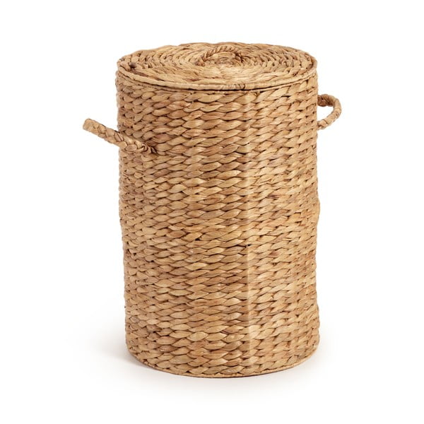 Košara za rublje od vodenog zumbula u prirodnoj boji Yessira – Kave Home