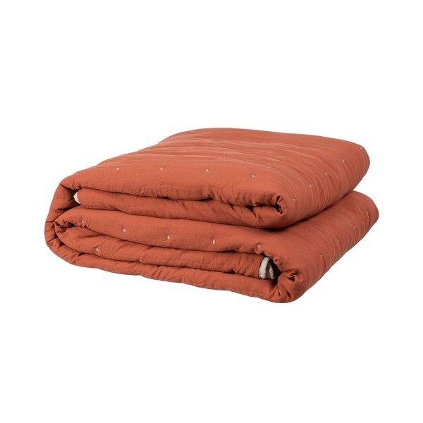 Ciglasti/bež prošiven prekrivač od mikrovlakana 230x280 cm – Ixia-image-2