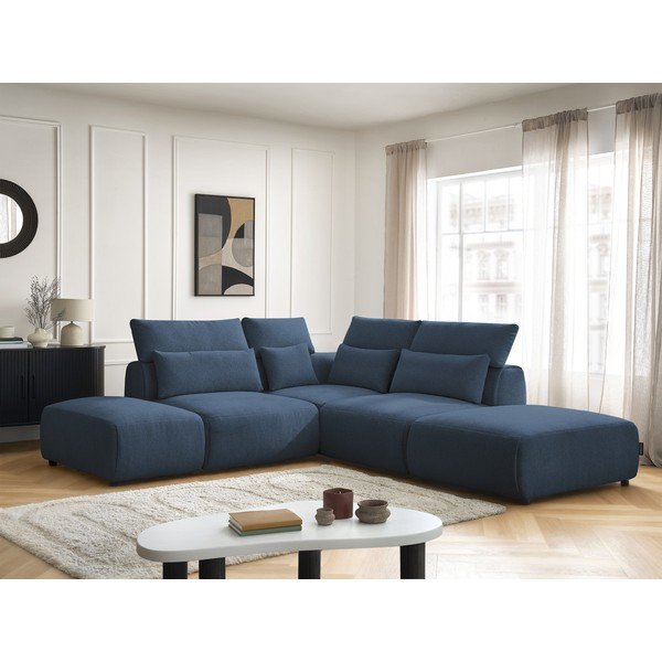 Plava podesiva kutna garnitura Jana – Bobochic Paris-image-3