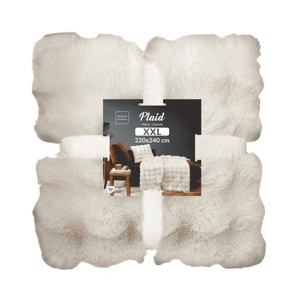 Krem deka od mikropliša 220x240 cm Mounty – douceur d'intérieur-image-4