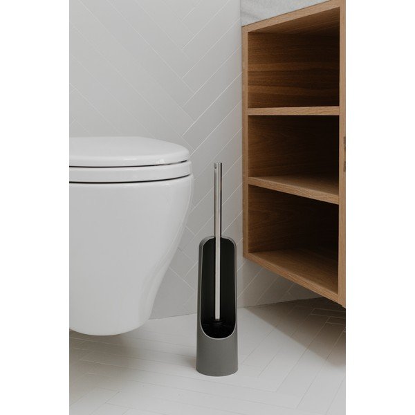 Siva plastična WC četka Touch - Umbra-image-1