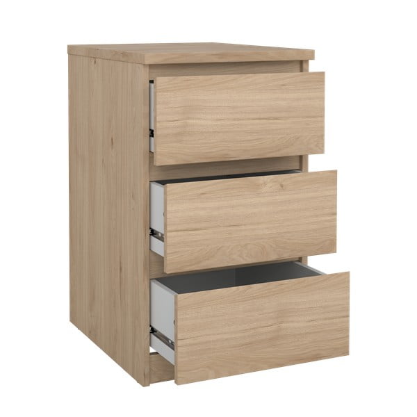 Komoda u dekoru hrasta u prirodnoj boji 40x70x50 cm Naia – Tvilum-image-2