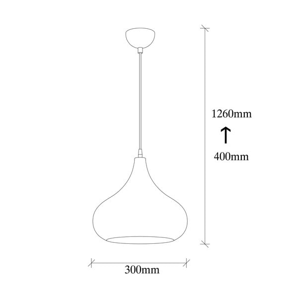 Crna viseća svjetiljka Opviq lights Sağlam-image-3
