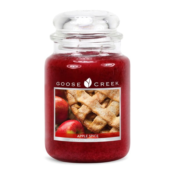 Mirisna svijeća u staklenoj posudi Goose Creek Apple Spice, 150 sati gorenja
