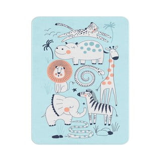 Plavi dječji tepih 100x140 cm Happy Zoo – Oyo Concept