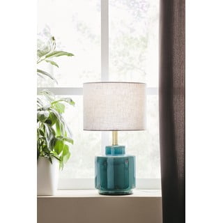 Plavo-bijela stolna lampa Markslöjd Cous
