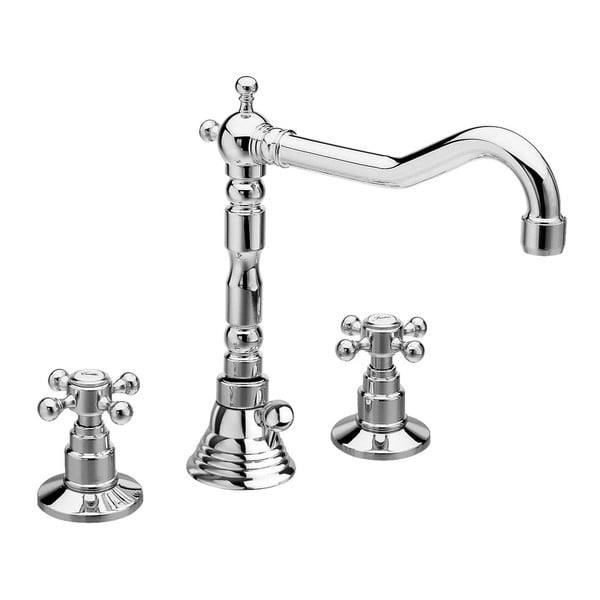 Slavina za umivaonik u sjajno srebrnoj boji Antea – Sapho