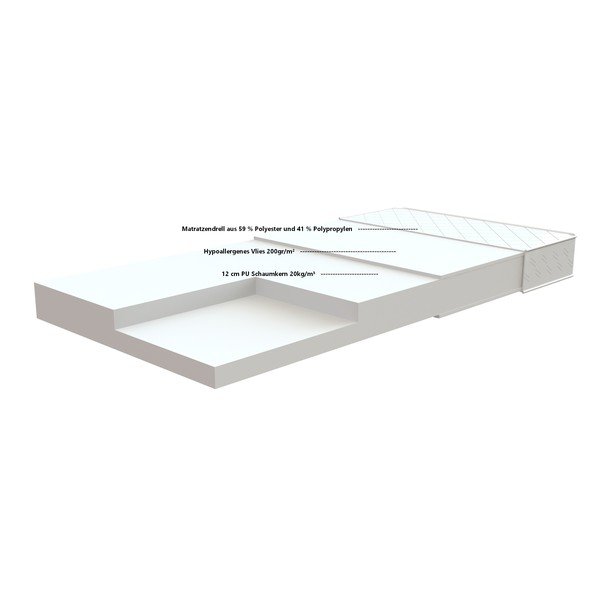 Dječji madrac od pjene Vipack Soft, 90 x 200 cm-image-2