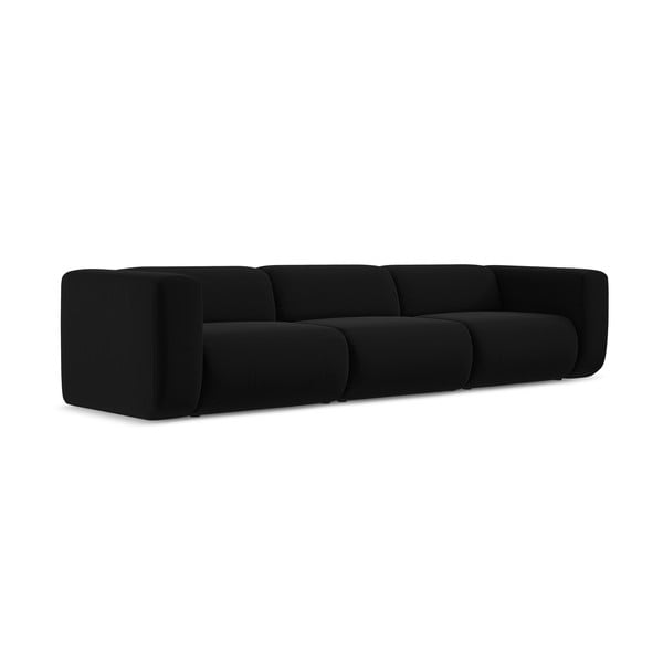 Crna baršunasti sofa 319 cm Ekahi – Makamii-image-2