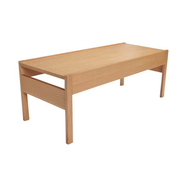 Stolić za kavu s pločom stola u dekoru hrasta u prirodnoj boji 50x120 cm Forma – Hübsch-image-2