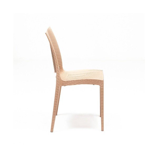 Bež vrtni blagovaonski set od umjetnog ratana za 4 osobe Rattan – Floriane Garden-image-3