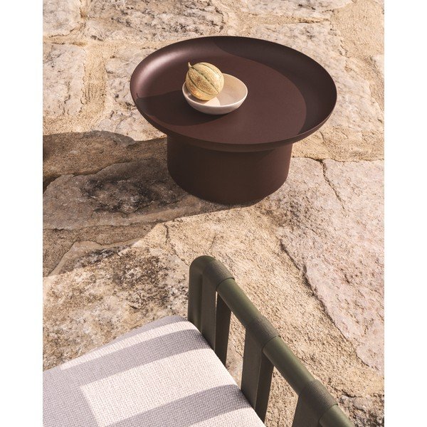 Metalni okrugao vrtni stolić za kavu ø 70 cm Arcola – Kave Home-image-2