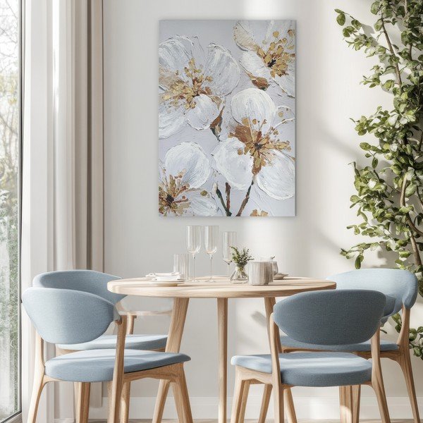 Slika s ručno oslikanim elementima 70x100 cm Petal Glow – Styler-image-1
