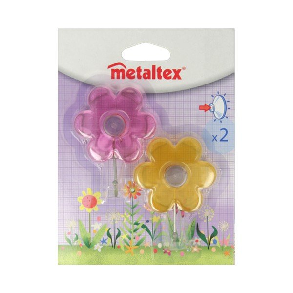 Set od 2 kuke s metaltex Fiore usisnom čašom-image-1