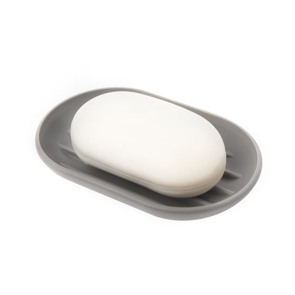 Siva plastična posuda za sapun Touch - Umbra-image-4