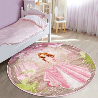 Ružičasti dječji tepih ø 80 cm Comfort – Mila Home