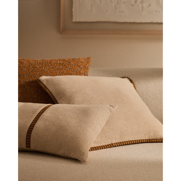 Ukrasna jastučnica od mješavine lana 45x45 cm Ardit – Kave Home-image-2