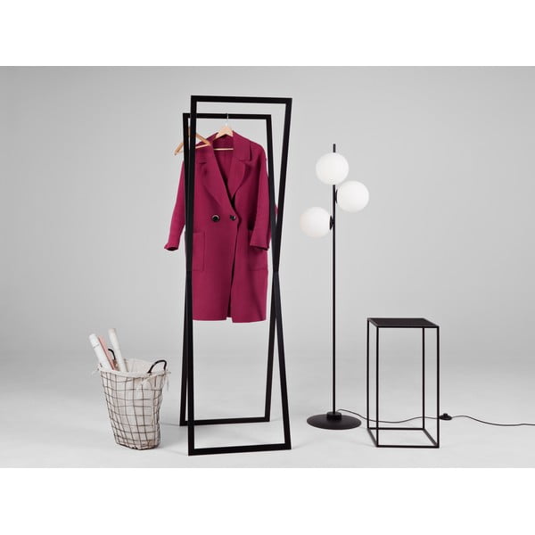 Crna metalna vješalica CustomForm Rosette-image-1