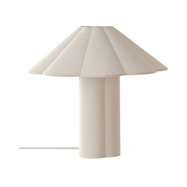 Krem lanena stolna lampa (visina 38 cm) Gerd – Jotex