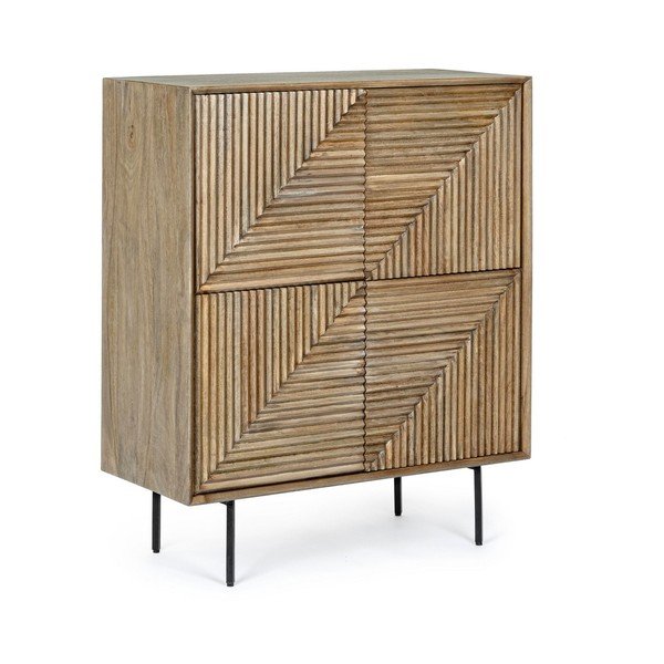 Ormarić od masivnog manga u prirodnoj boji 92x110x40 cm Darsey – Bizzotto
