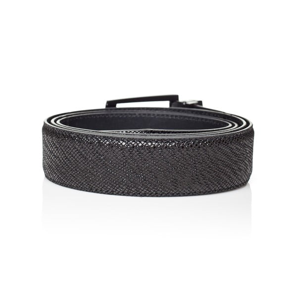 Crni kožni muški remen Ferruccio Laconi Thor, dužina 90 cm-image-1