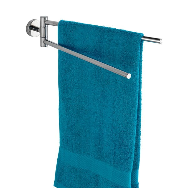 Zidni držač za ručnike od nehrđajućeg čelika u sjajno srebrnoj boji Bosio – Wenko-image-2