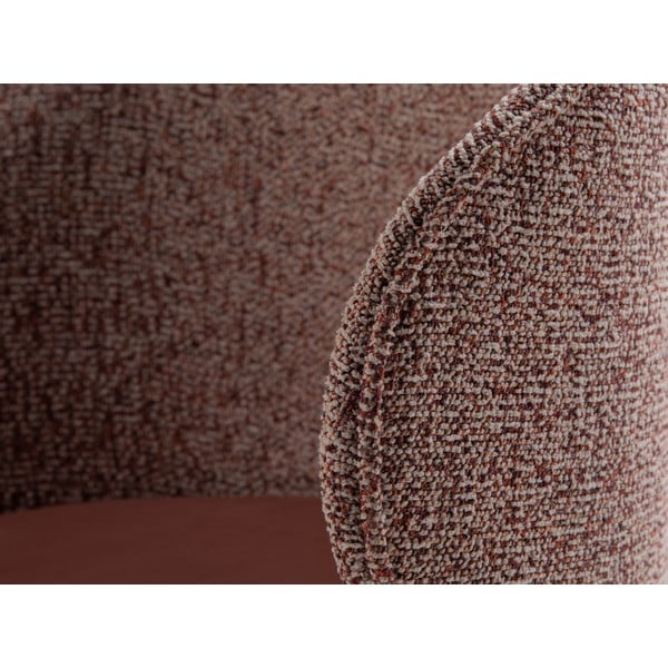 Ružičasta baršunasti fotelja Inez – Micadoni -image-1