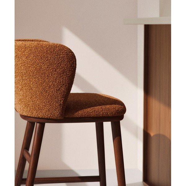 Podstavljena barska stolica boja terakote (visine sjedala 65 cm) Ciselia – Kave Home-image-2