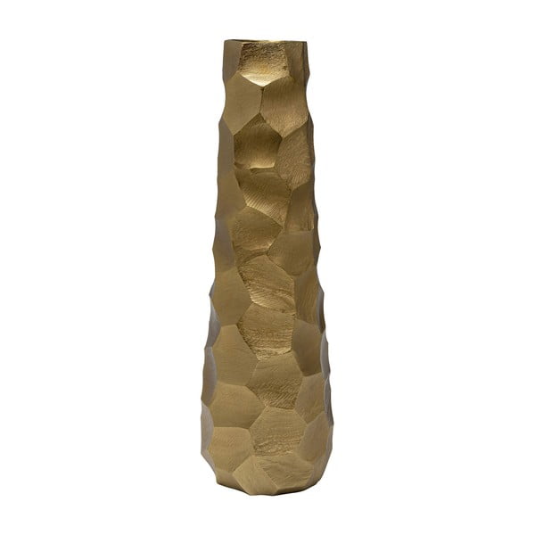 Aluminijska vaza zlatne boje Kare Design Aria, visina 60 cm