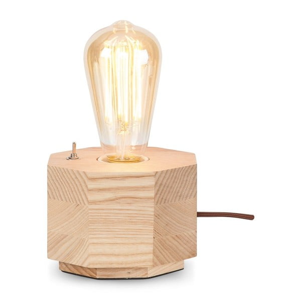 Stolna lampa izrađena od hrastovog drveta Citylights Kobe One