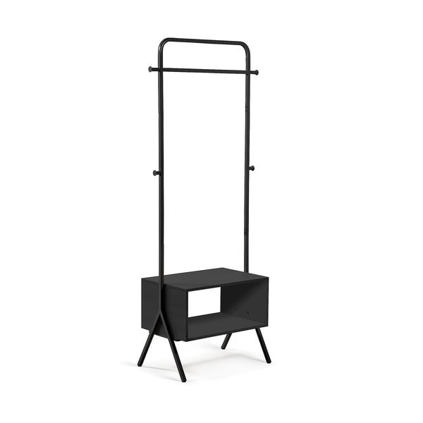 Crni metalni stalak za odjeću Kave Home Bently-image-2
