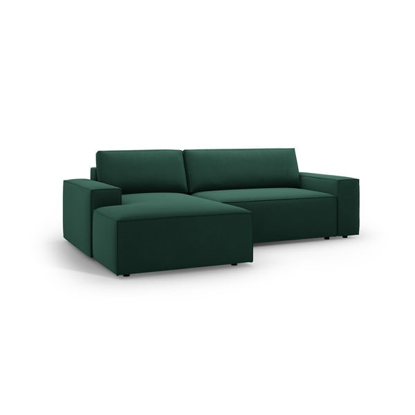 Zelena sklopiva kutna garnitura (s lijevim kutom) Jodie – Micadoni Home-image-2