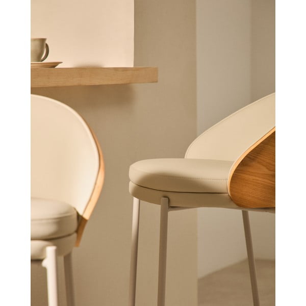 Bež/u svijetloj prirodnoj boji barska stolica (visine sjedala 65 cm) Eamy – Kave Home-image-3