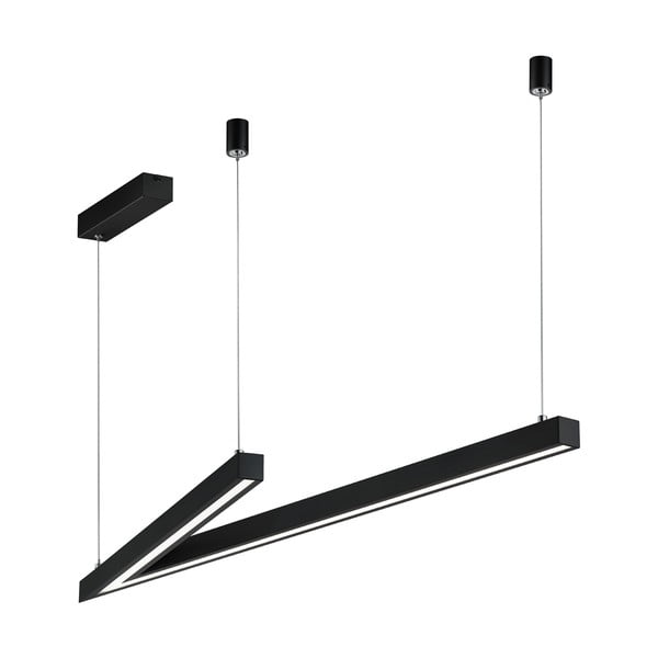 Crna LED viseća svjetiljka s metalnim sjenilom Cicanto – CINQUE