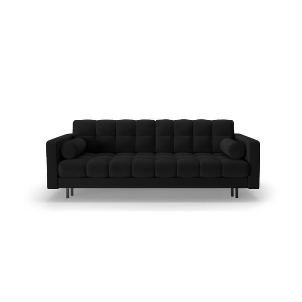Crna sklopiva/s prostorom za odlaganje sofa 222 cm Bali – Cosmopolitan Design