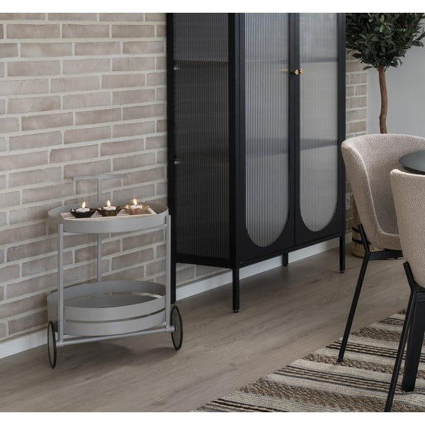 Metalna kolica za posluživanje na kotačima 40x49,5 cm Beja – House Nordic-image-1