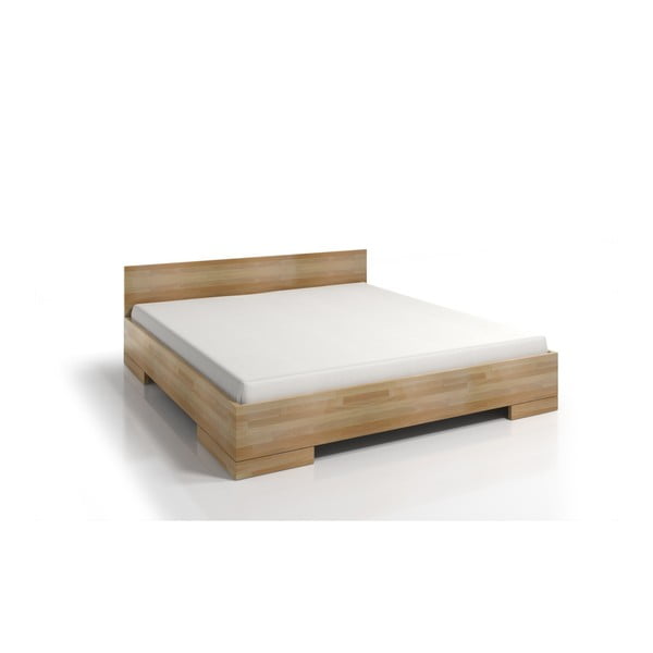 Bračni krevet od bukovog drveta s prostorom za odlaganje SKANDICA Spectrum Maxi, 140 x 200 cm